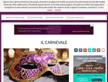 Tablet Screenshot of carnevalemaschere.com